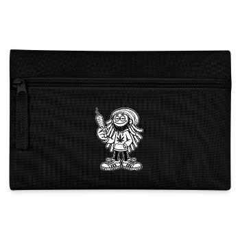 Dreadlock Smoker - Stoned man - High & Happy - Federtasche - Schwarz - Vorne