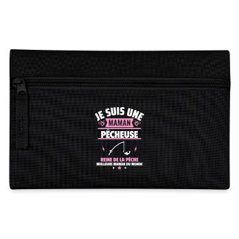 Je suis une maman pêcheuse, cadeau fête des mères - Trousse - noir - Devant