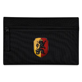 Coat of arms crowned lion - Pencil Case - black - Front