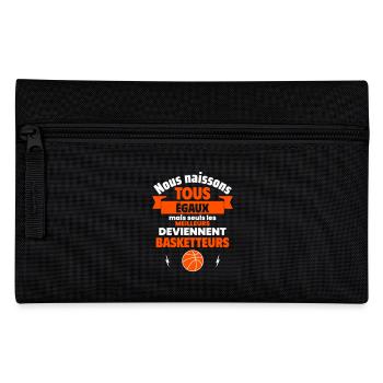 Nous naissons égaux basketteurs, fête des pères - Trousse - noir - Devant