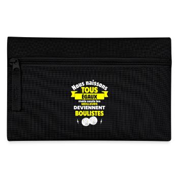 Nous naissons égaux boulistes, fête des pères - Trousse - noir - Devant