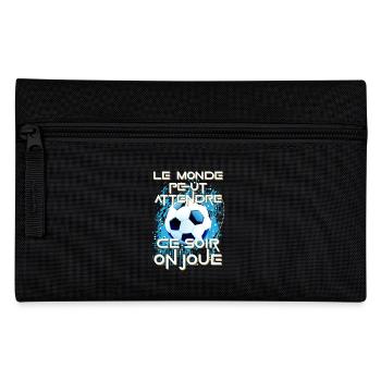Foot humoristique fan foot football match humour - Trousse - noir - Devant