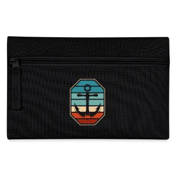 Ahoy Anchor Maritime Sea Seafaring Lake Saying - Pencil Case - black - Front