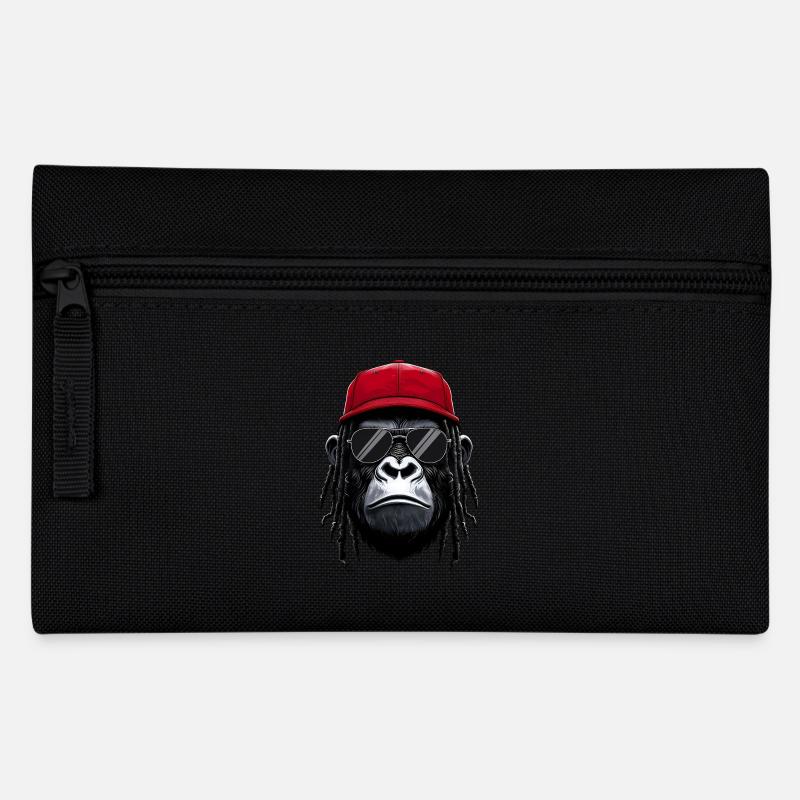 Cool Gorilla Hip Hop Rap Rapper Sonnenbrille - Federtasche - Schwarz