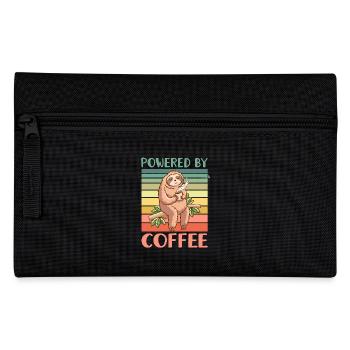 Kaffee Faultier - Federtasche - Schwarz - Vorne