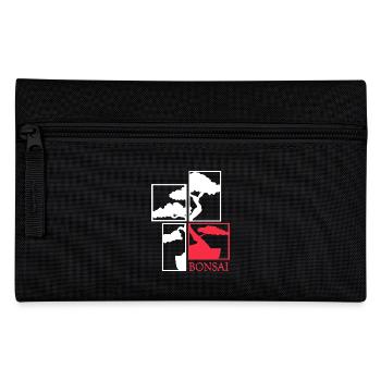 Bonsai bonsai tree shohin bonsai garden Mame - Pencil Case - black - Front