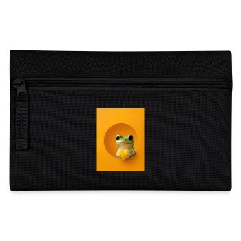 Grenouille Coeur Mignon Cadeau - Trousse - noir - Devant