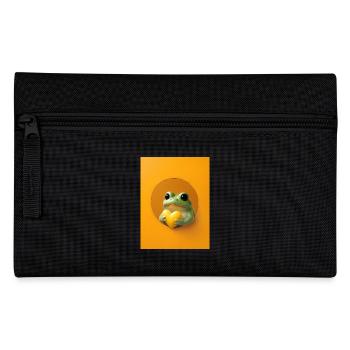 Grenouille Coeur Mignon Cadeau - Trousse - noir - Devant