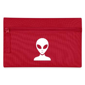 Silhouette de portrait extraterrestre minimaliste - Trousse - rouge - Devant