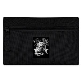 Avertissement Colombe Oiseau Cadeau - Trousse - noir - Devant