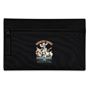 Country Music Fille Guitare Western USA Vintage - Trousse - noir - Devant