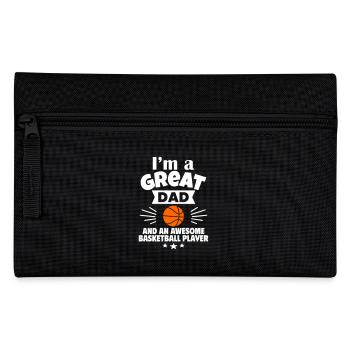 I'm a great dad and a strong basketball player - Pencil Case - black - Front