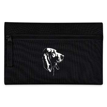Basset Hound Silhouette Hunde Hund Wilsigns - Federtasche - Schwarz - Vorne