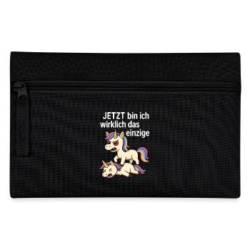 jetzt bin ich wirklich das einzige - Federtasche - Schwarz - Vorne