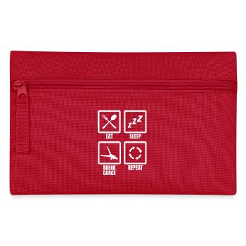 Eat Sleep Break Dance Repeat - Pencil Case - red - Front
