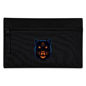 Neon Proud Panther Wild Luminescent - Pencil Case - black - Front