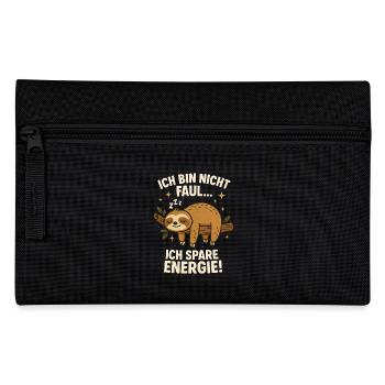 Sloth I don't sleep I save energy - Pencil Case - black - Front