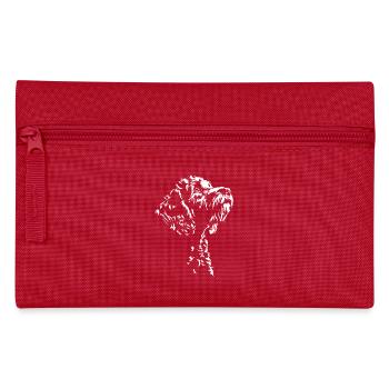 Cockapoo Silhouette Hunde Hund Wilsigns - Federtasche - Rot - Vorne