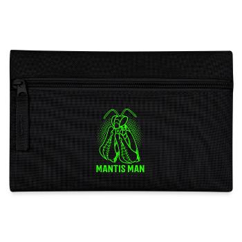 Mantis Gottesanbeter Gottesanbeterin - Federtasche - Schwarz - Vorne