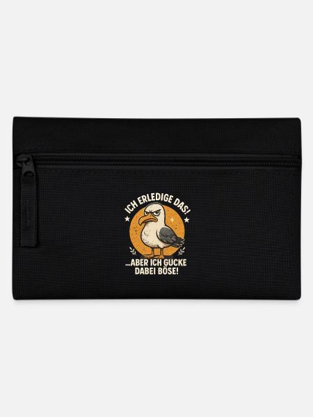 Ich mach das Möwe lustiger Büro Spruch - Federtasche - Schwarz