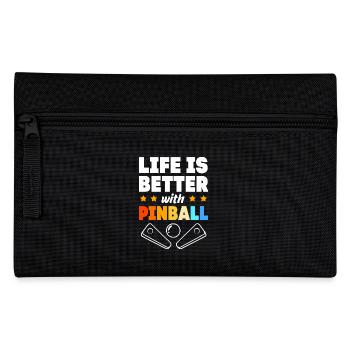 Flipper Pinball - Federtasche - Schwarz - Vorne