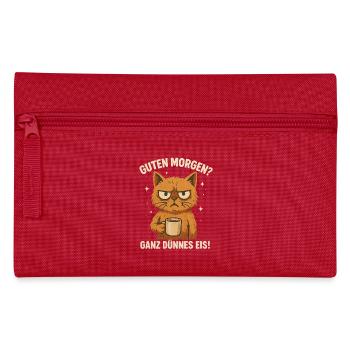 Bonjour - Café glacé très fin Dicton - Trousse - rouge - Devant