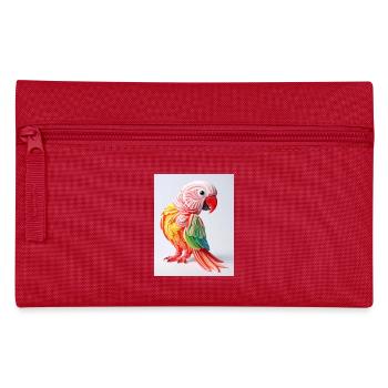Perroquet de bonbons coloré - Trousse - rouge - Devant