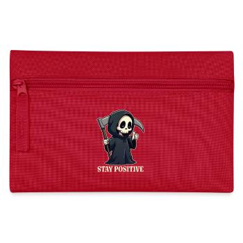 Restez positif - Trousse - rouge - Devant