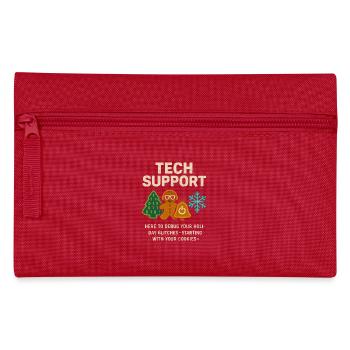 Admin Christmas Gift IT Support Debugging - Pencil Case - red - Front