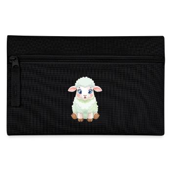 Pastel Lamb Fluffy - Pencil Case - black - Front