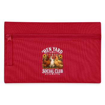 HEN YARD SOCIAL CLUB - Federtasche - Rot - Vorne