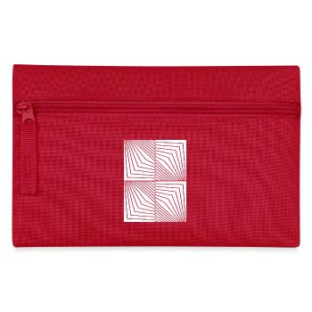 Opart Lines Constellation - Pencil Case - red - Front