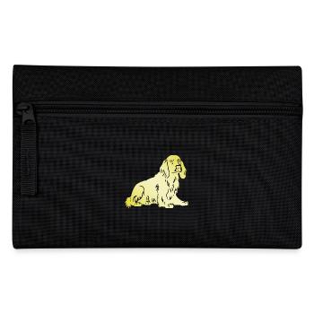 Cocker Spaniel Hund Silhouette - Federtasche - Schwarz - Vorne