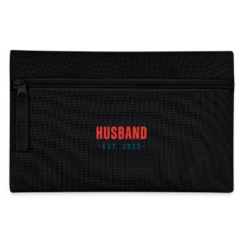 Husband Est. 2025 Vient de se marier Lune de miel Mariage - Trousse - noir - Devant