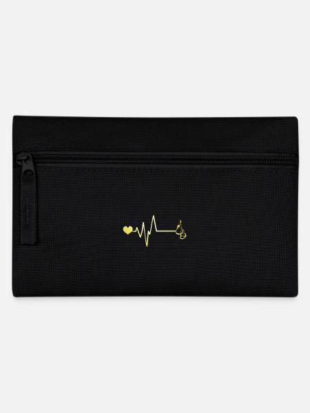 Boxen Boxhandschuhe Puls Liebe - Federtasche - Schwarz