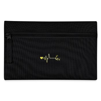 Muscle dumbbell heartbeat - Pencil Case - black - Front