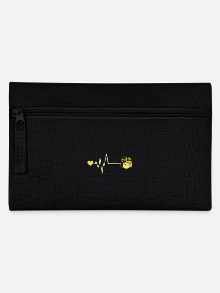 Kegeln Herzschlag - Federtasche - Schwarz
