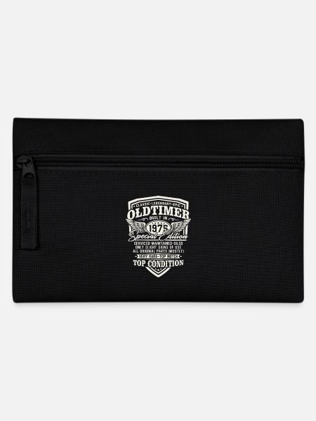 Vintage Car Year 1975 Vintage Birthday Gift - Pencil Case - black