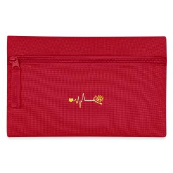 Diving goggles pulse heart - Pencil Case - red - Front