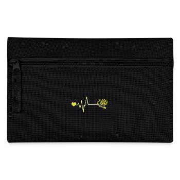 Diving goggles pulse heart - Pencil Case - black - Front