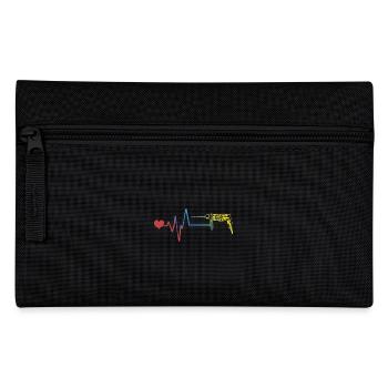 Bohrmaschine Puls Herzschlag - Federtasche - Schwarz - Vorne