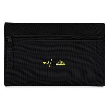 Mountains Pulse Heart - Pencil Case - black - Front