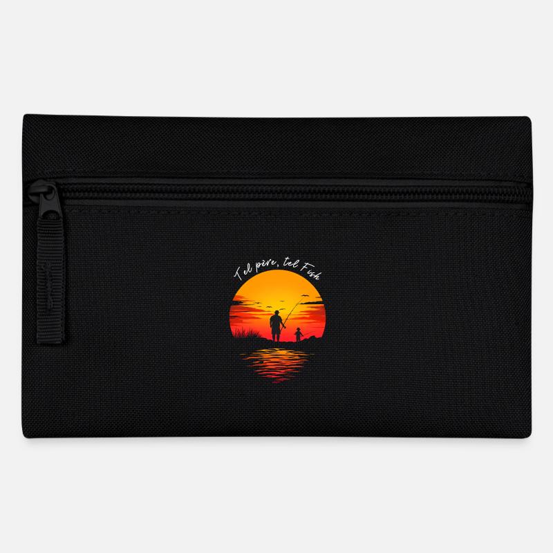 Papa et moi, partenaires de pêche - Trousse - noir