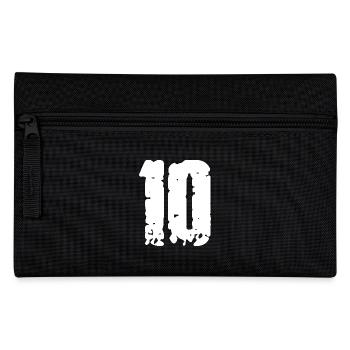 10 Zahl Vintage - Federtasche - Schwarz - Vorne