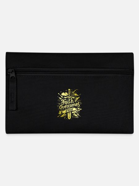 Glaube Bibelvers Bibelspruch Jesus Christus - Federtasche - Schwarz