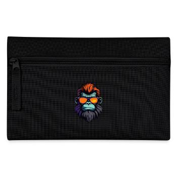 Portrait Tête De Gorille Cool - Trousse - noir - Devant