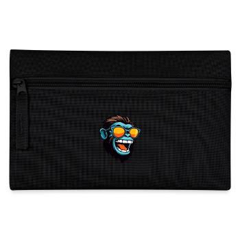 Monkey Head Portrait Cool - Pencil Case - black - Front