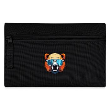 Polar Bear Head Cool Polar Bear - Pencil Case - black - Front