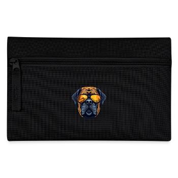 Mastiff Dog Head Portrait Cool - Pencil Case - black - Front
