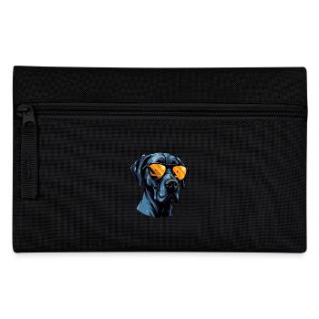 Great Dane Dog Head Portrait Cool - Pencil Case - black - Front
